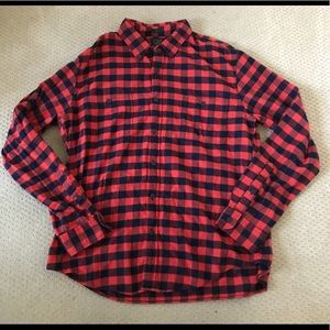Mens J. Crew Slim Flannel Buffalo Check Shirt XL